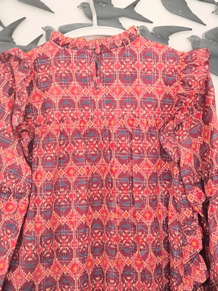 Blouse Sezane a volants imprimé 34 - photo numéro 15