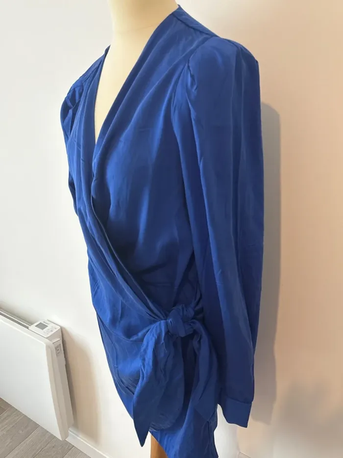 Robe portefeuille bleu roi La Redoute - Taille 42 - Neuve avec étiquette - photo numéro 2