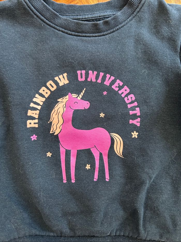 Sweat pull rose licorne - photo numéro 2
