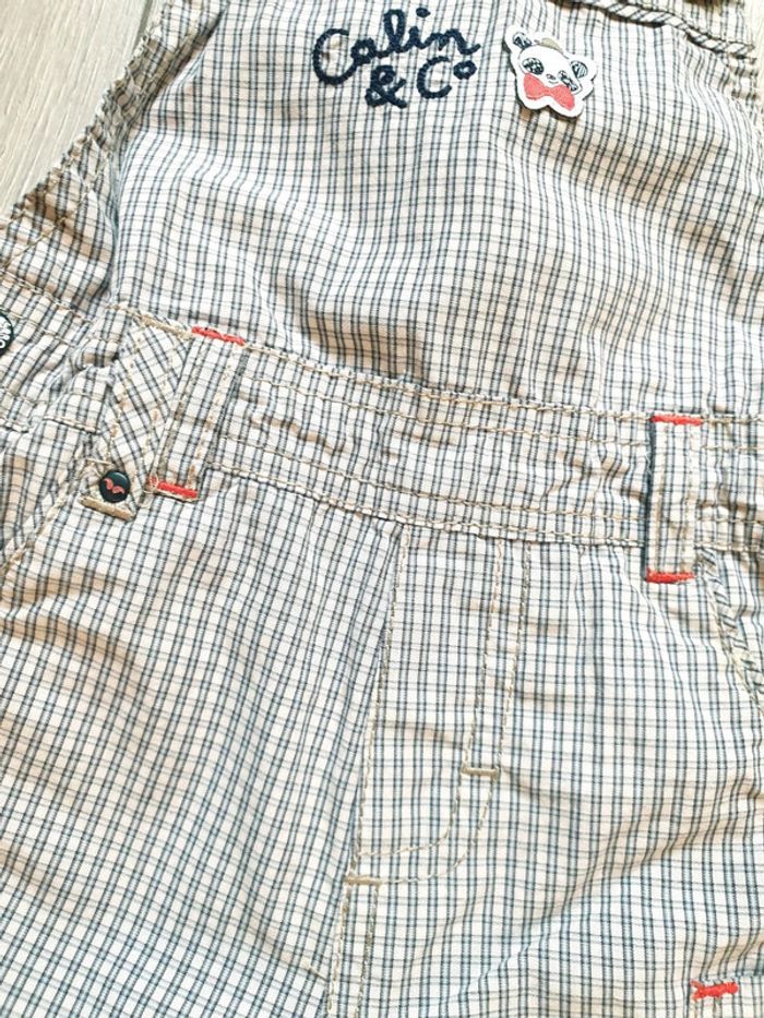 Salopette gris et crème. Garçon 6 mois. Marque Sergent Major - photo numéro 2