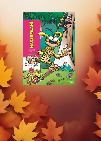 Coloriage mystère Marsupilami 