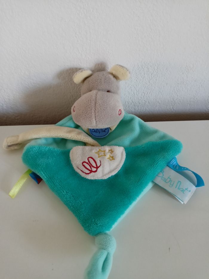 Doudou hippopotame baby nat 20 cm