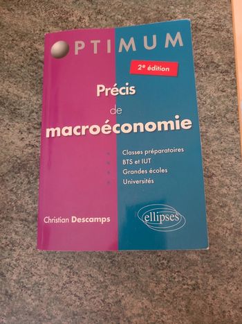 Précis de macroeconomie éditions Ellipses