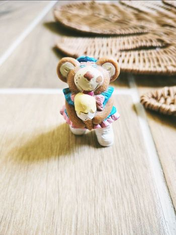 🐻Figurine Furskins Bear Ours avec sa glace année 1986 Made in Hong Kong vintage