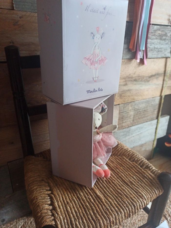 peluche petite souris danseuse moulin roty tbe - photo numéro 6