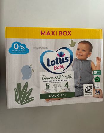 74 couches lotus baby taille 4