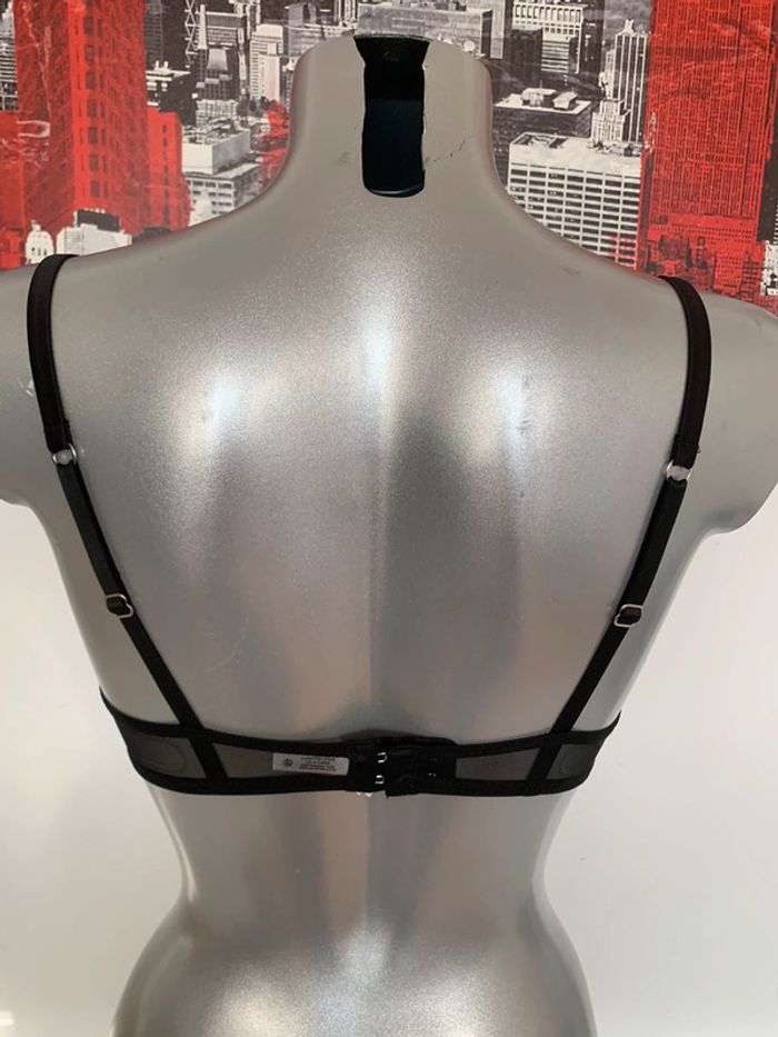 Soutien gorges sexy noir et argent T85/C - photo numéro 3