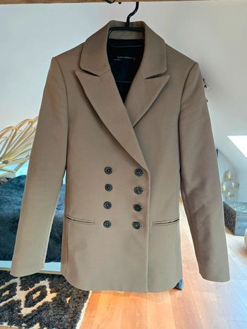Manteau veste marron Zara