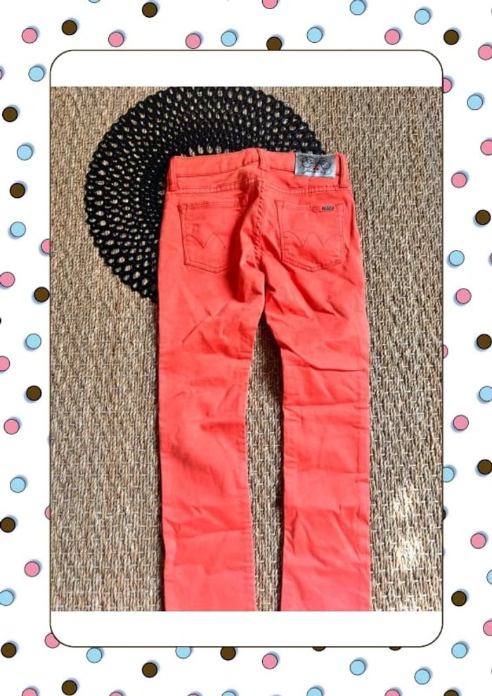 Jean orange corail temps des cerises