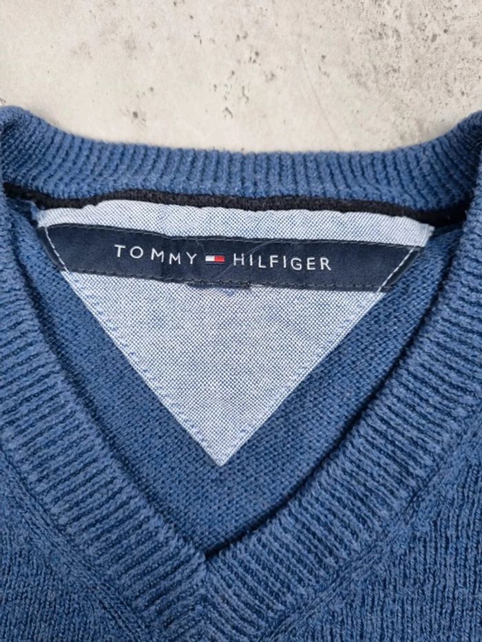 Pull col V Tommy Hilfiger bleu, M Hommes - photo numéro 6