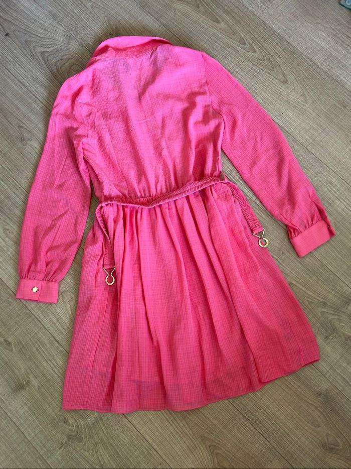 Robe rose neuve à manches longues Naf Naf taille 36 (valeur 70€) - photo numéro 8