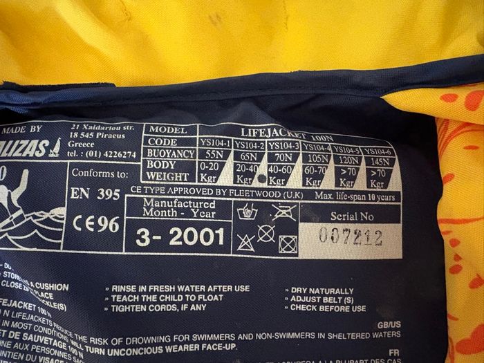 Gilet de sauvetage - photo numéro 5