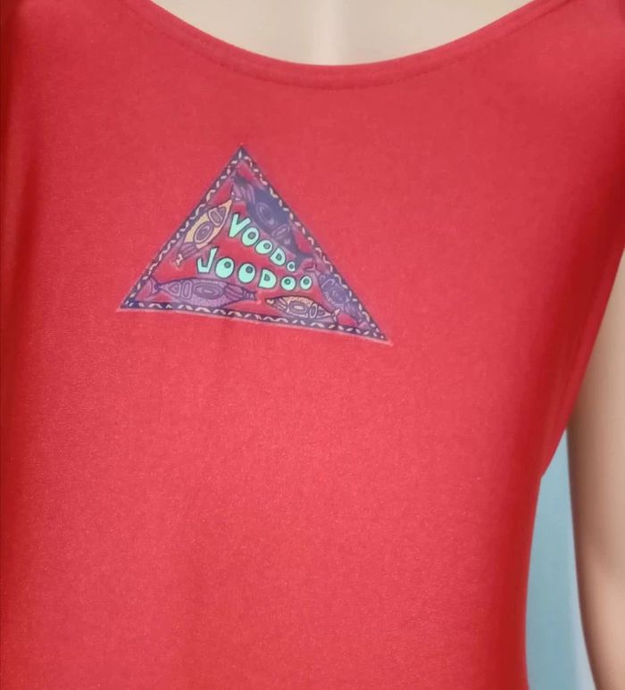 Maillot de bain une pièce rouge en en lycra taille 44 - photo numéro 2