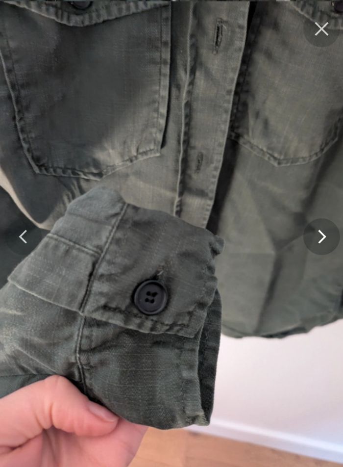 Veste kaki, style militaire, ZARA - photo numéro 7