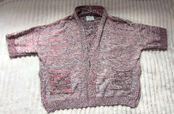 Gilet manches courtes fendu sur les côtés Zara Knit M