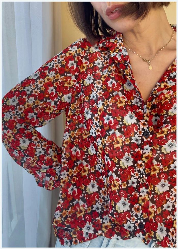 Chemisier fleuri taille S only parfait état - photo numéro 5