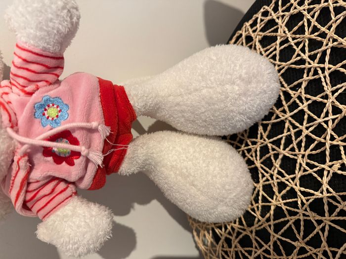 Peluche Diddlina Blanc Rose - photo numéro 2