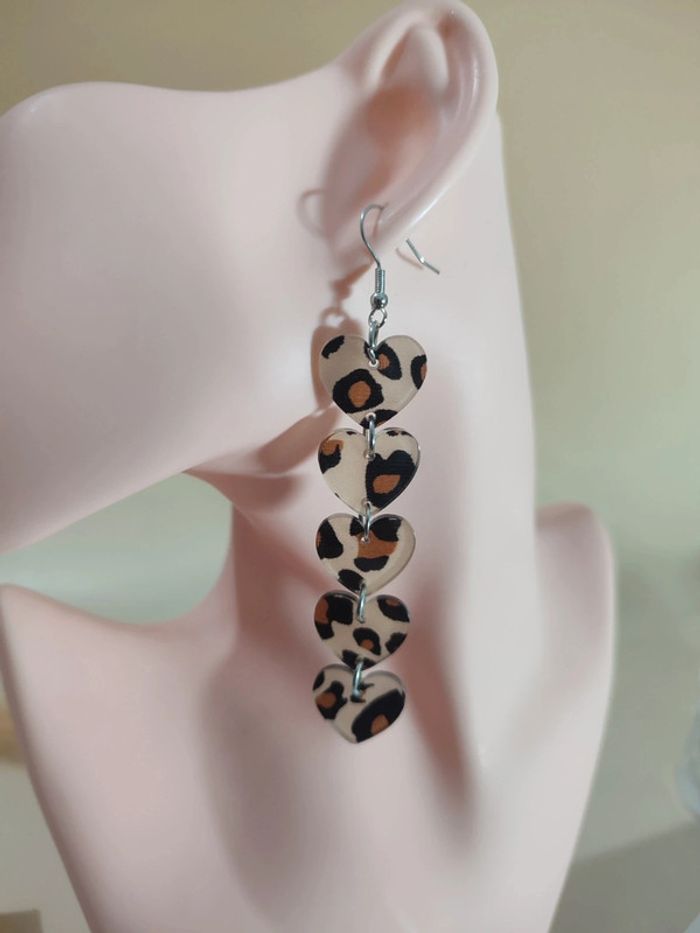 Boucles d'oreilles léopard - photo numéro 4