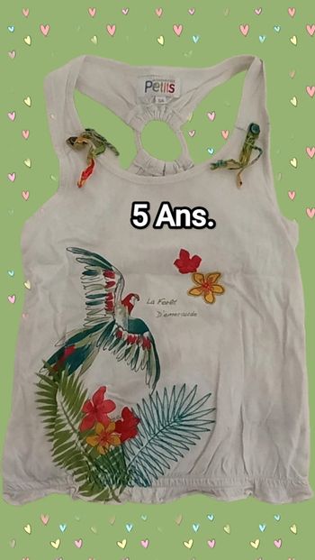 Débardeur fillette. 5 Ans. La Cie des petits.