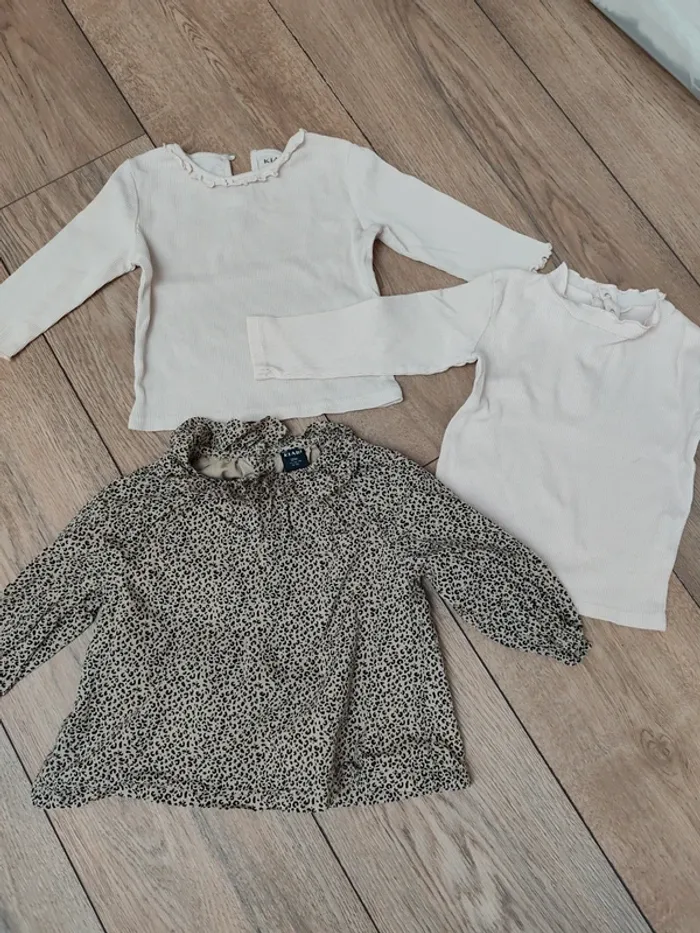 Lot tee-shirts manches longue