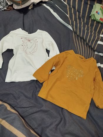 Lot 2 tee shirt 6 mois