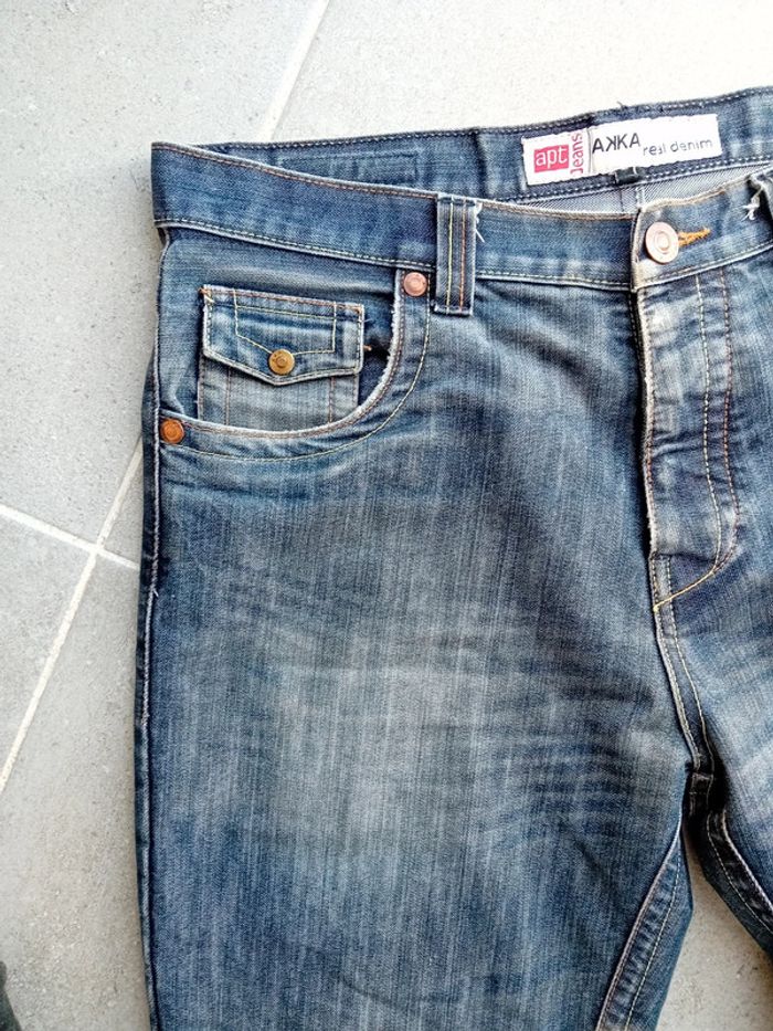 Jean Bootcut en Denim pour Homme avec Jambe Évasé - photo numéro 2