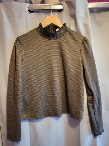 Blouse à col montant mango taille L