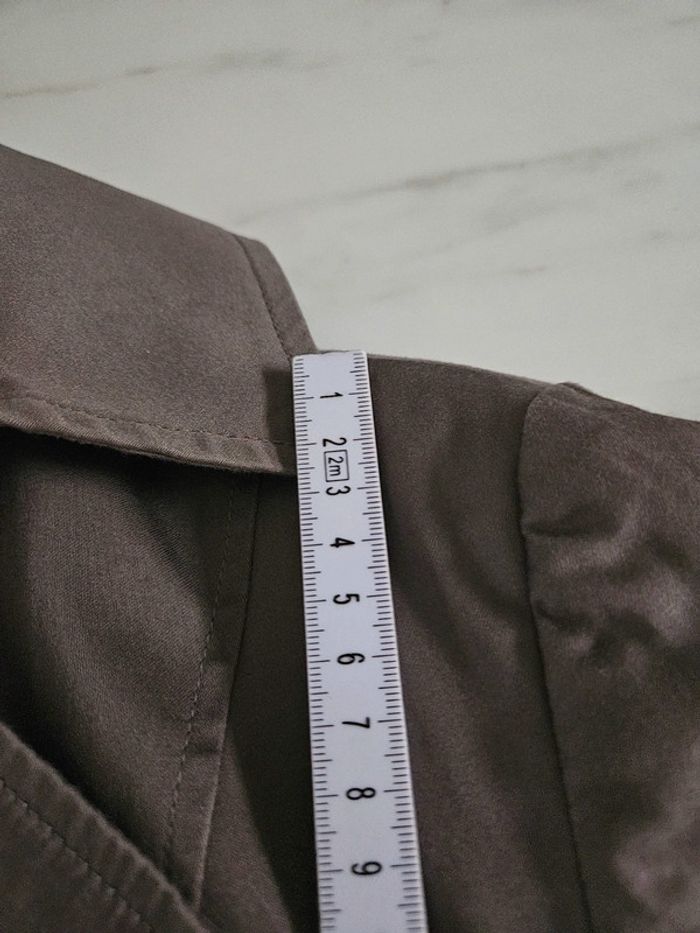 Trench marron taupe taille M - photo numéro 11