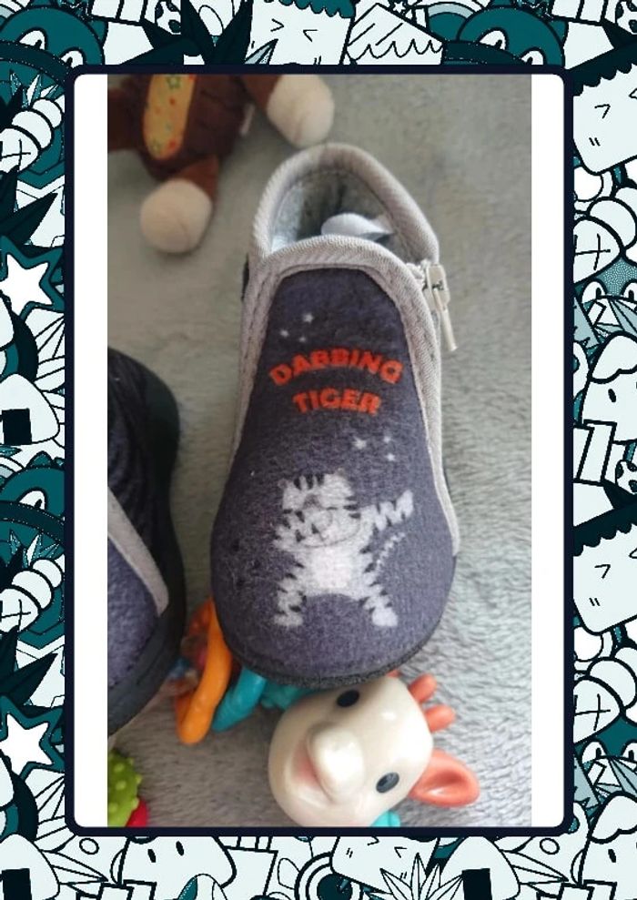 🐼 Chaussons Tigre p19 - photo numéro 3