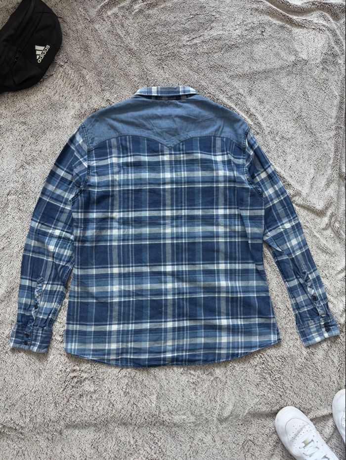 Chemise à carreaux bleu taille XXL - Celio - photo numéro 3