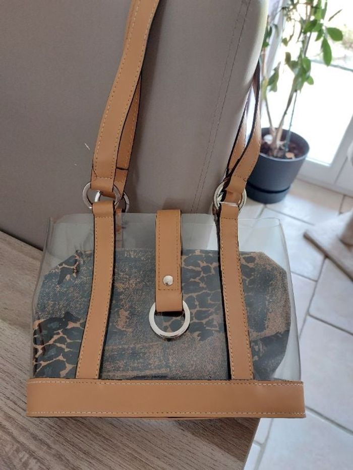 Sac main transparent et pochette LumberJack