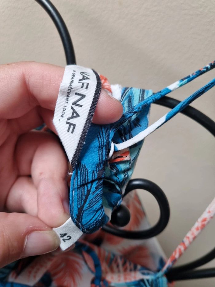Débardeur bleu orange et blanc - photo numéro 2