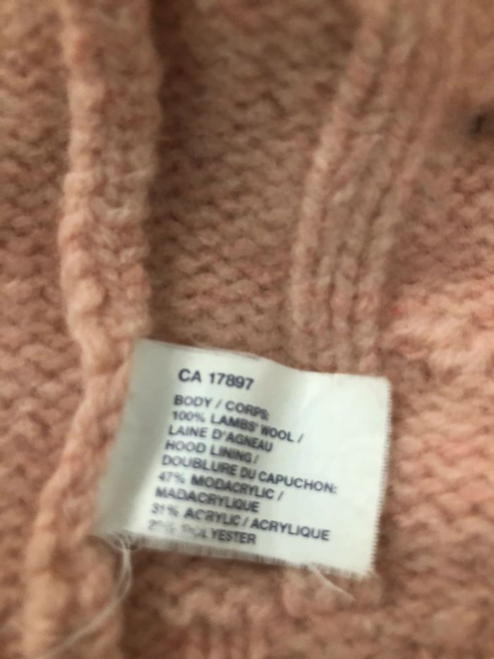 🌼Gilet torsadé à capuche fourré Gap🌼 - photo numéro 8