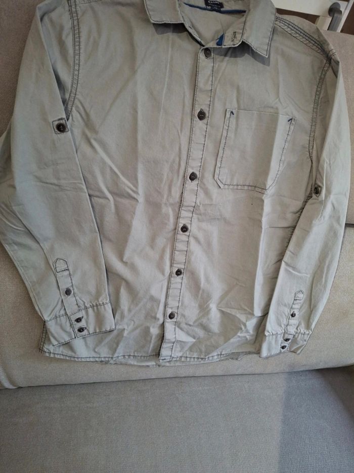 Chemise manche longue grise - photo numéro 6