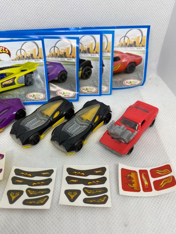 Lot de 5 kinder surprise hot wheels + bpz TR125 TR128 TR129x2 TR130 - photo numéro 4