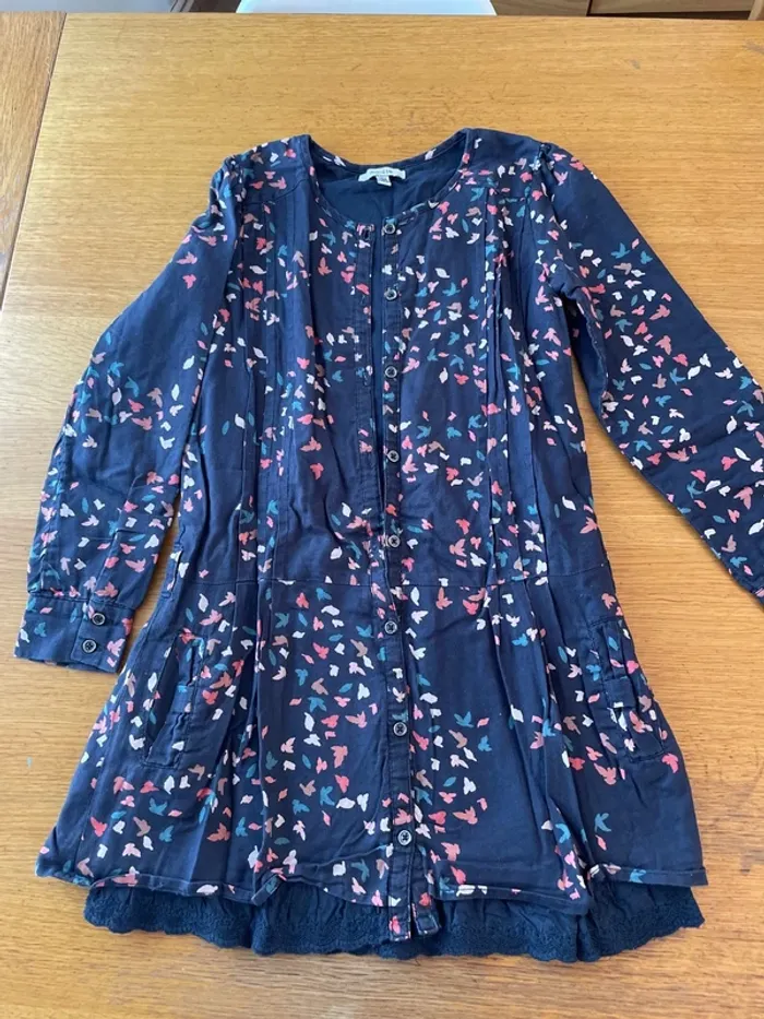 Robe marese 10 ans motif oiseaux