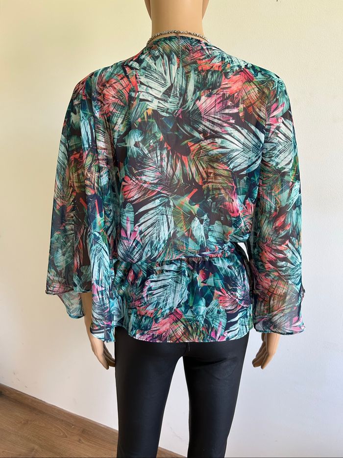 Blouse imprimée fleurie Morgan taille 40 jamais portée - photo numéro 5