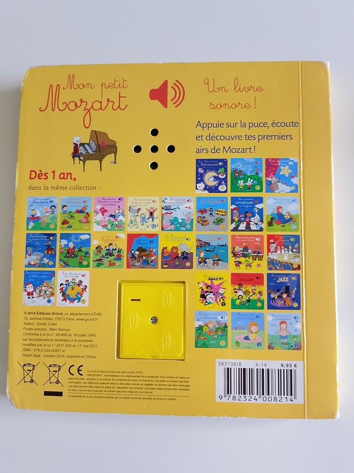 Mon petit Mozart livre sonore ground fonctionne - photo numéro 2