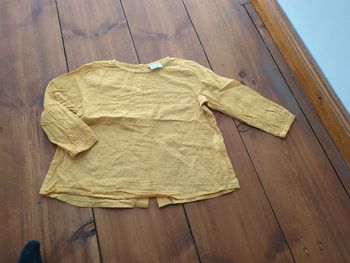 Tunique jaune moutarde legere TAO 2 ans 23 mois 24
