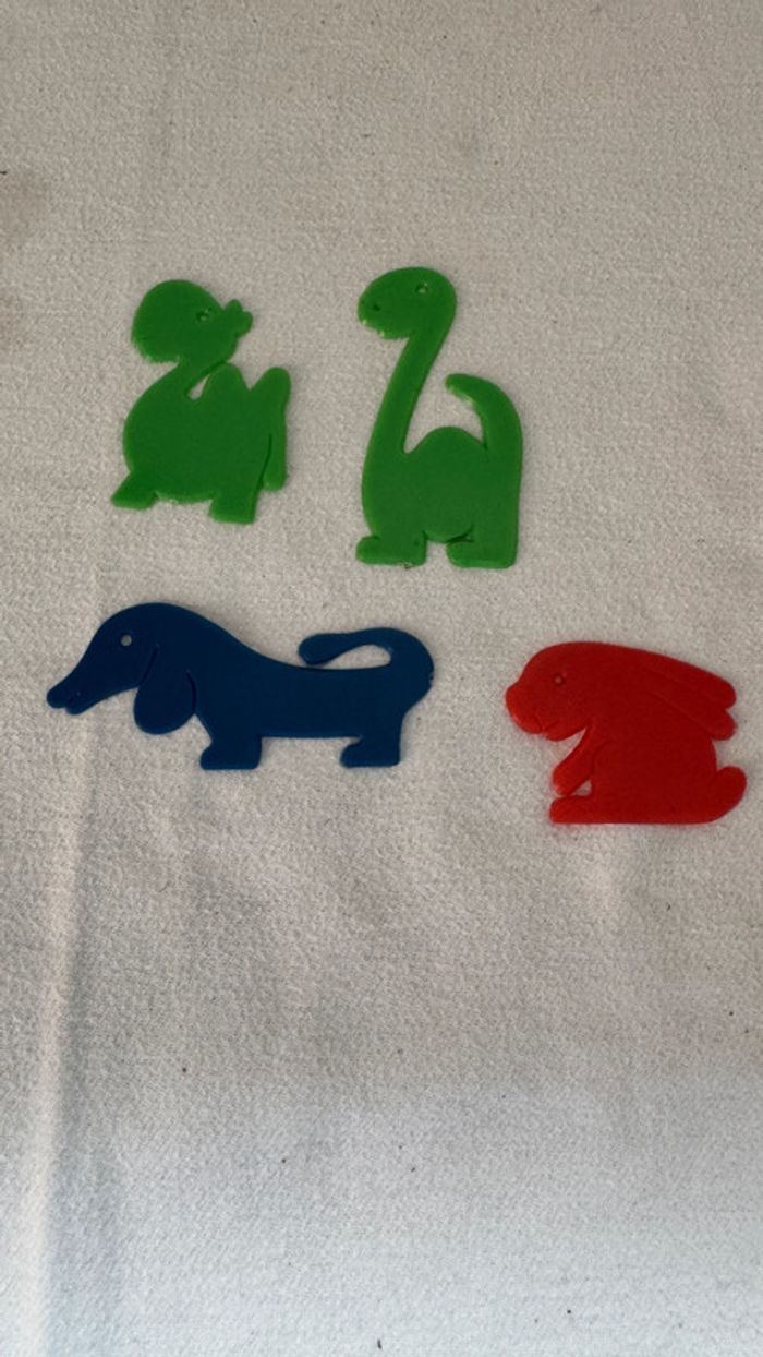 Ensemble de 5 pochoirs à dessin annimaux - photo numéro 3