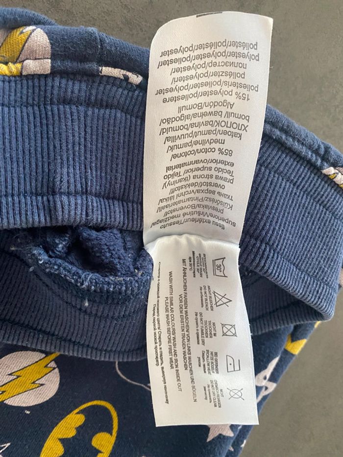 Pantalon jogging bleu marine Justice League Staccato taille 4/5 ans - photo numéro 4