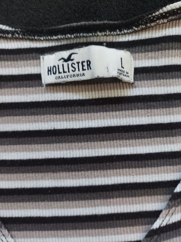 T shirt manches longues taille L hollister - photo numéro 2