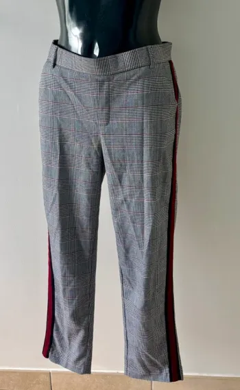 Pantalon à carreaux Zara