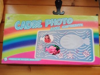 Cadre photo avec empreinte NEUF