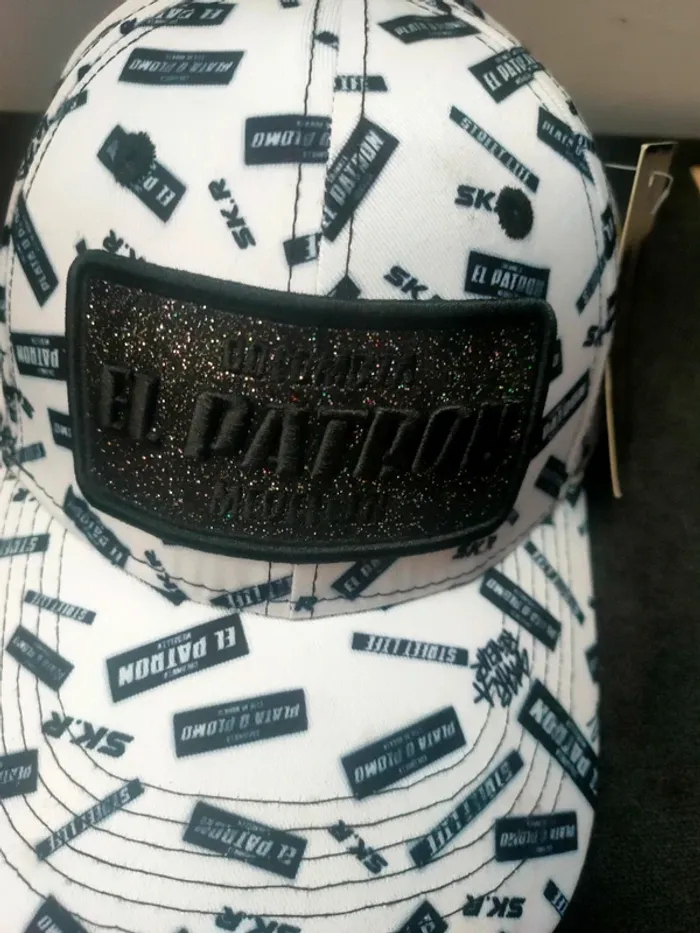 Casquette homme mixte blanche SKR le patron réglable - photo numéro 2