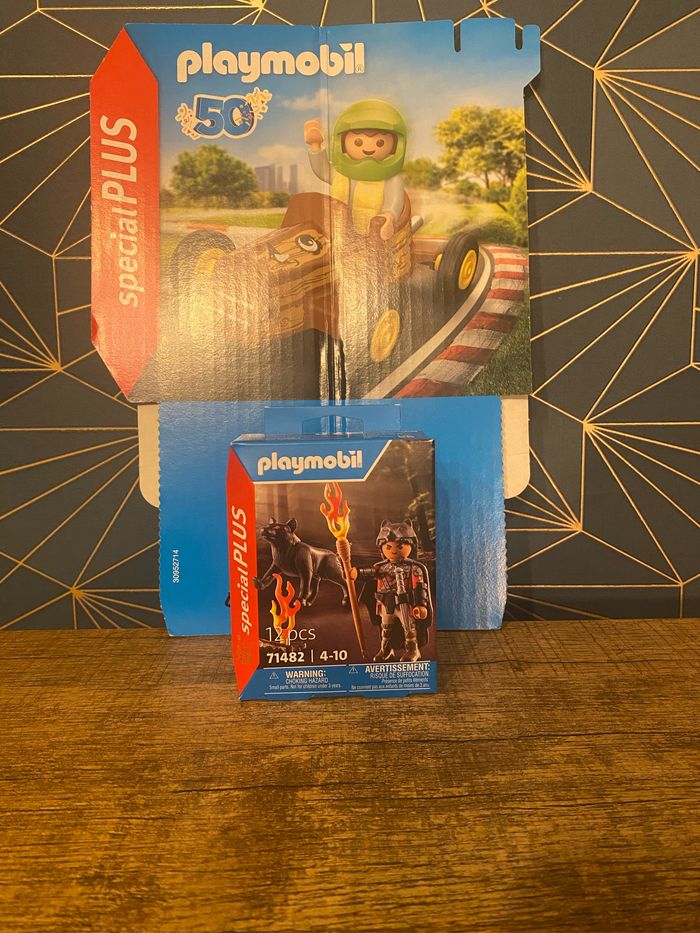 Playmobil spécial plus guerrier avec loup