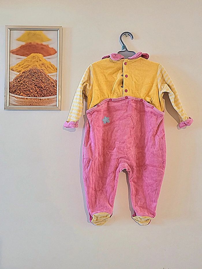 Pyjama vertbaudet rose et jaune Taille 6 mois - photo numéro 6