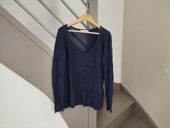 Pull léger col dentelle