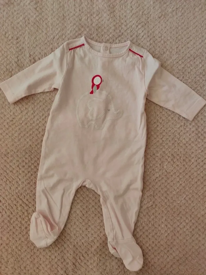 Pyjama rose Obaibi 3 mois