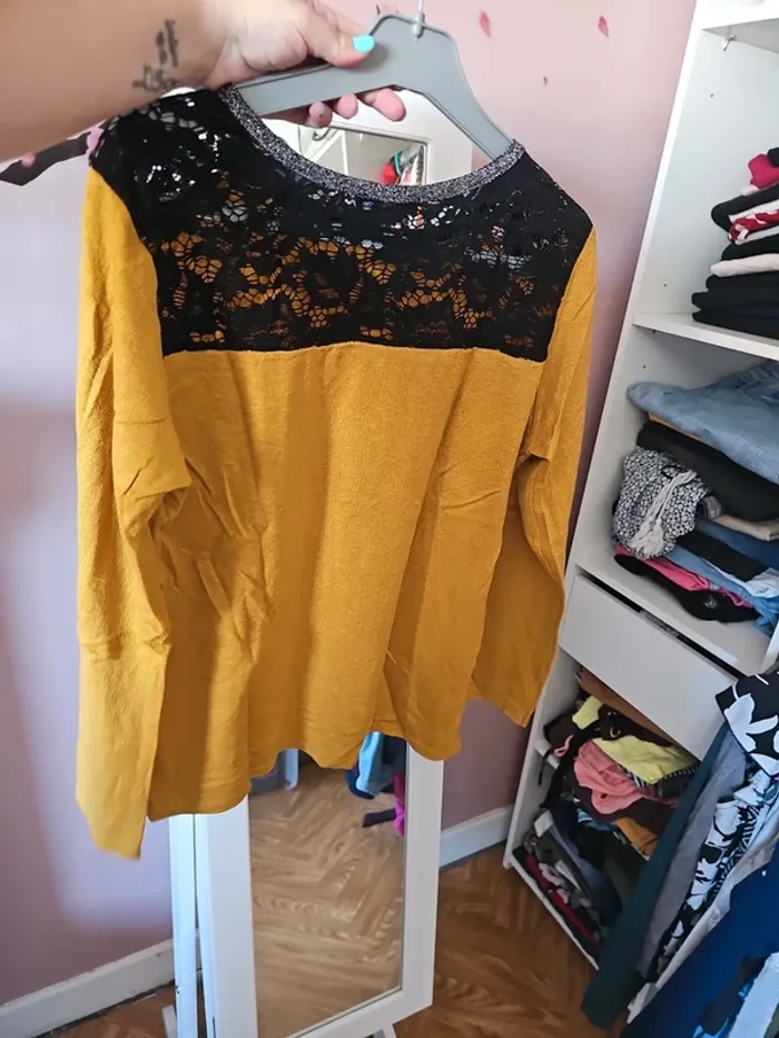 Pull dos dentelle t44 - photo numéro 2